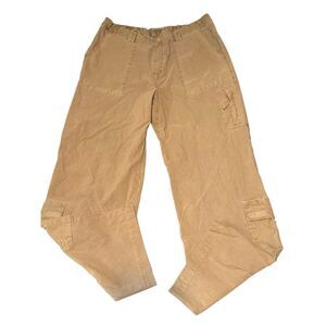 Men's khaki with adjustable waist Cargo pants 36x33